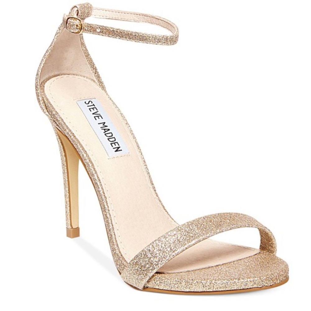 Steve Madden Felix Gold Glitter Heels